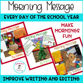 Preview of Daily Oral Language Morning Message Bundle All Year Grammar Activity for Editing