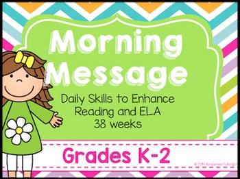 Preview of Morning Message K-2