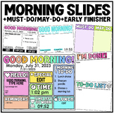 Morning Slides for Google Slides or PPT | Early Finisher |