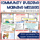 Morning Message SEL Writing Prompts BUNDLE