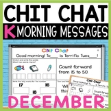 Kindergarten Morning Messages: Chit Chat Morning Meeting f