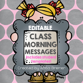 Morning Messages EDITABLE