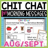 Morning Messages First Grade: Chit Chat Morning Meeting fo