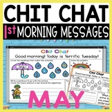 First Grade Morning Messages: Chit Chat Morning Meeting for May