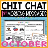 Morning Messages First Grade: Chit Chat October