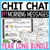 Morning Messages First Grade: Chit Chat YEARLONG BUNDLE