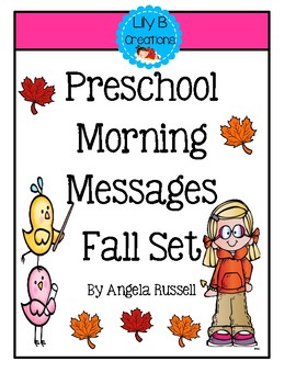 Preview of Morning Messages For PreK -  Fall Set