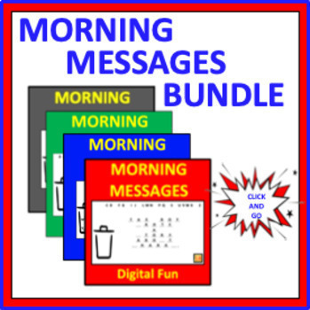 Preview of Morning Messages for Early Elementary Bundle