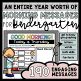 Morning Messages for Kindergarten (AN ENTIRE YEAR)