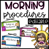 Morning Procedures- EDITABLE