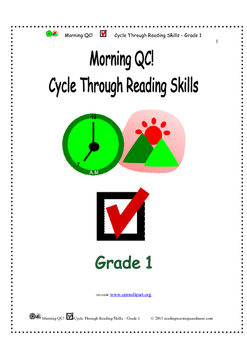 Preview of Morning QC! Cycle Through Reading Skills - Grade 1