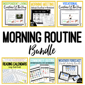 Preview of Morning Routine BUNDLE - Secondary Special Education