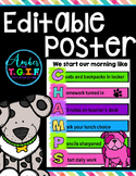 Morning Routine CHAMPS Poster EDITABLE version