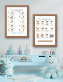 Morning Routine Checklist | Bedtime Routine Visual Schedule Boy| Home Routine