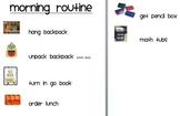 Morning Routine Directions with Pictures