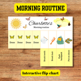 Morning Routine Flip Chart Folding toddler daily checklist