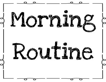 Morning Routine Poster by Teaching with MsHarris | TPT