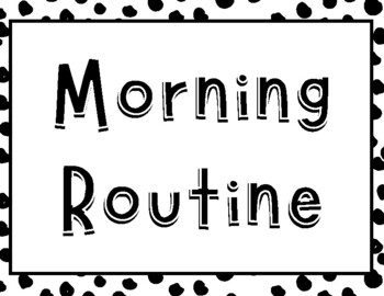 Morning Routine Posters by Emily Jensen | TPT