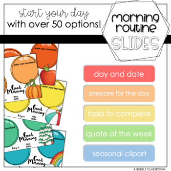 Preview of Morning Routine PowerPoint {EDITABLE}