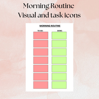 Preview of Morning Routine Visual