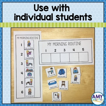 Morning Routine Visual Cards by Amy Murray - Teaching Exceptional Kinders
