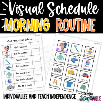 Preview of Morning  Routine | Visual Schedule| Special Education | Life Skills