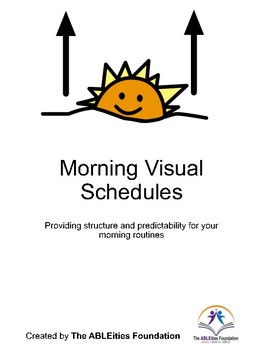 Preview of Morning Routine Visual Schedules for the Home