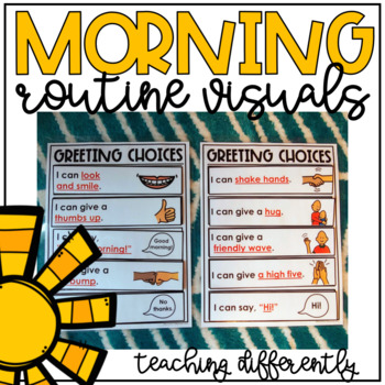 Preview of Morning Routine and Greeting Visuals