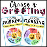 Morning Routines - Choose a Greeting Posters