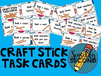 Preview of Morning STEM - Craft Stick Task Cards