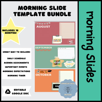 Preview of Morning Slide Templates