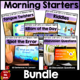 Morning Starters and Five Minute Fillers Activities and Ga