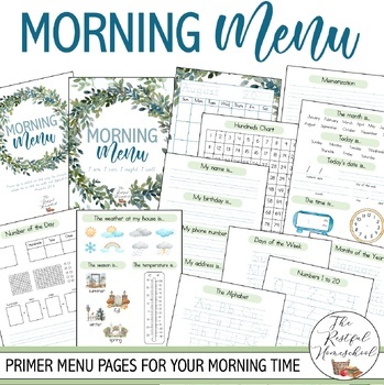 Preview of Morning Time Menu Pages (Manuscript)