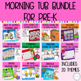 Preschool + Pre-K Morning Tub Activities Bundle Math and L
