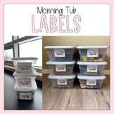 Morning Tub Labels