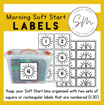 STEM Toy Labels, Morning Bin Labels, Tactile Tubs Labels