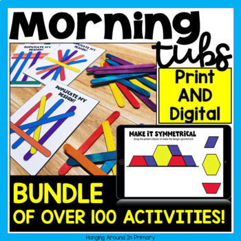 Preview of Morning Tubs | Morning Work BUNDLE with DIGITAL and PDF