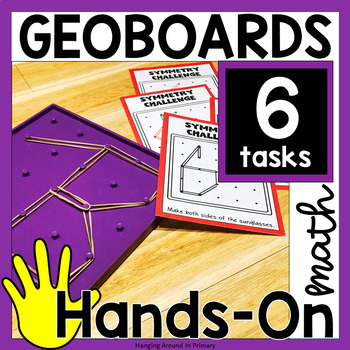 Preview of Morning Tubs with Geoboards | Geoboards Task Cards