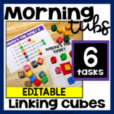 Morning Tubs | Math Centers with Linking Cubes