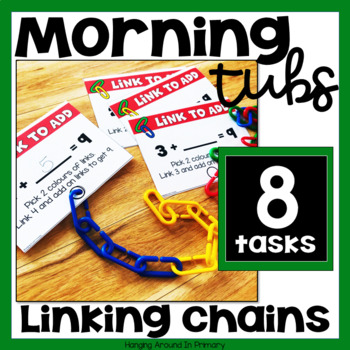 Preview of Morning Tubs | Math Centers with Links