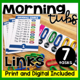 Morning Tubs | Math Centers with Links | Digital and PDF