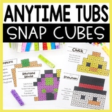 Snap Cube Pattern Cards, Snap Cube Mats for Kindergarten M