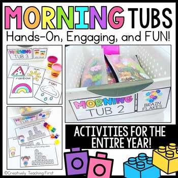 Preview of Morning Tubs | Morning Bins Labels and Fine Motor Activities | Morning Work