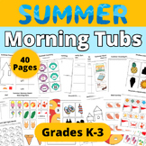 Morning Tubs for Summer - Morning Tub Labels - Activities 