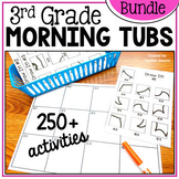 Morning Work Tubs and Bins for Third Grade Bundle