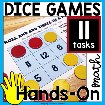 Preview of Morning Tubs with Dice - Math Dice Games