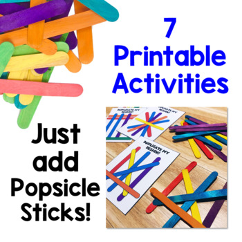 Morning Tubs | Math Centers with Popsicle Sticks by Hanging Around in ...
