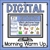 Morning Warm Up REVIEW - Preloaded Google Slides™