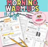 Morning Warm-ups (Kinder, First, Second Grades) No prep! T