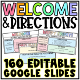 Morning Welcome & Directions Templates for Google Slides